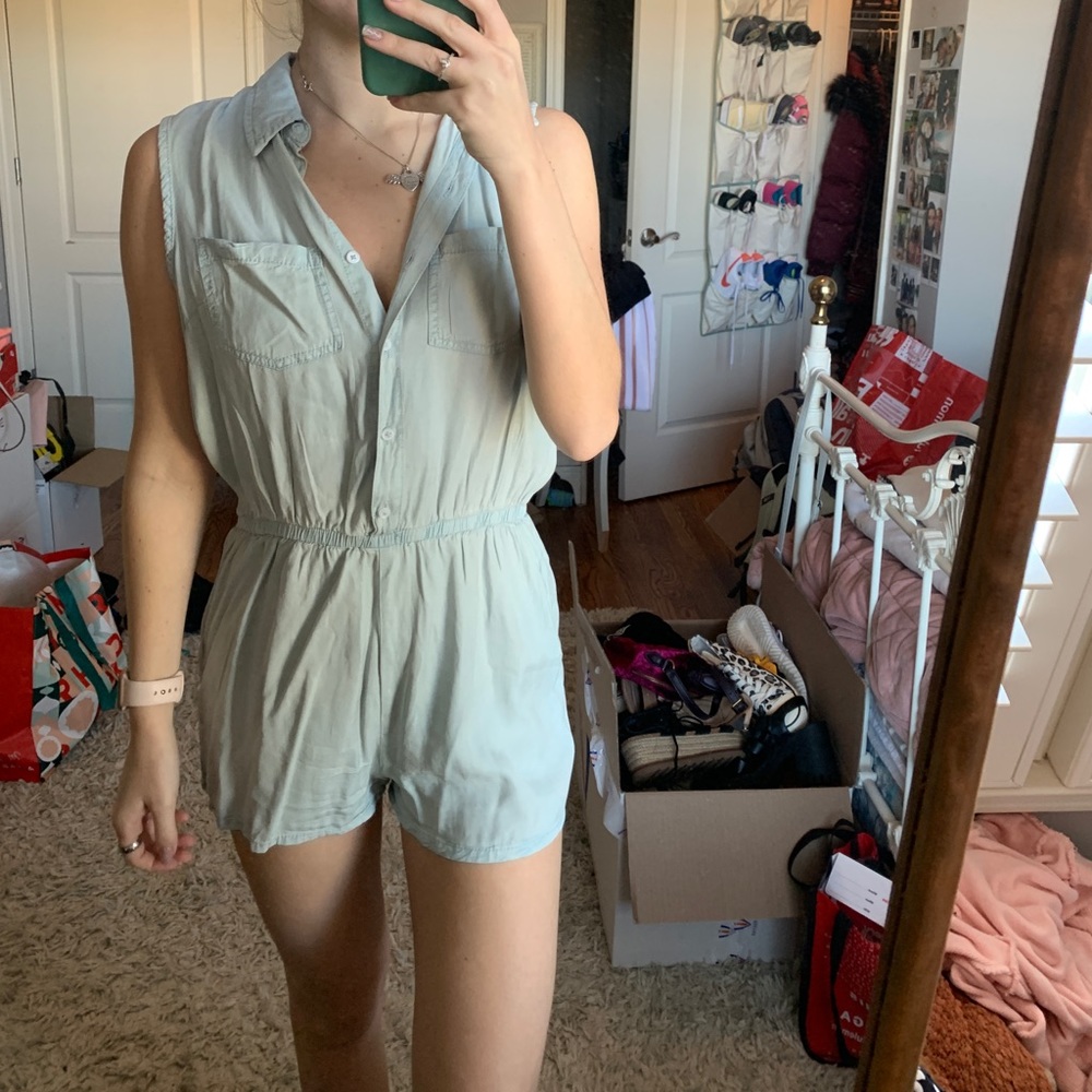 denim romper